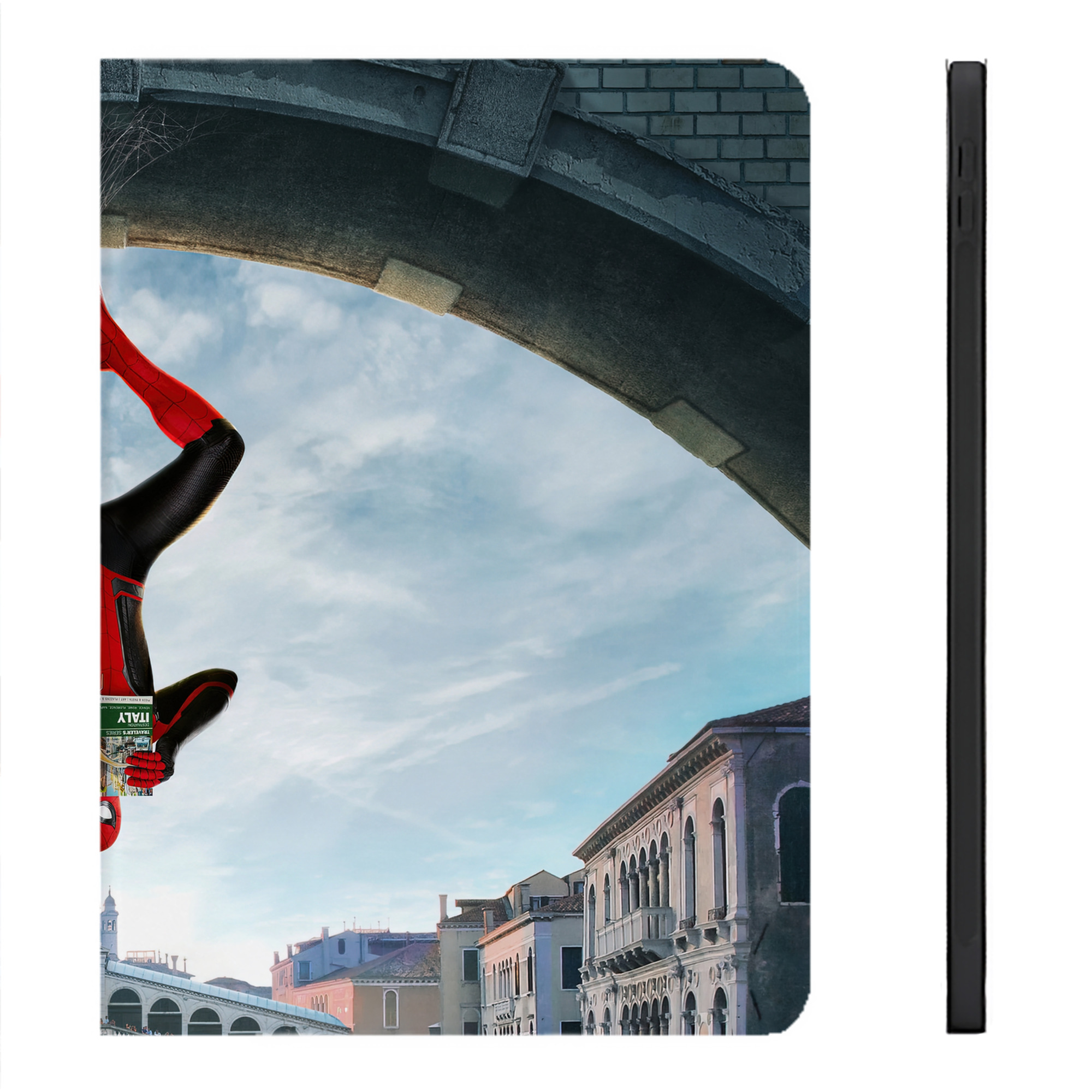（画像用） Spider Man スパイダーマン IPadケース ペンホルダー付き ブックスタイルデザイン
